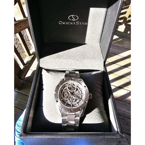 Orient Star Skeleton Automatic F6F4-UAF0 Japan Open Heart Stainless Steel Watch - Picture 2 of 16